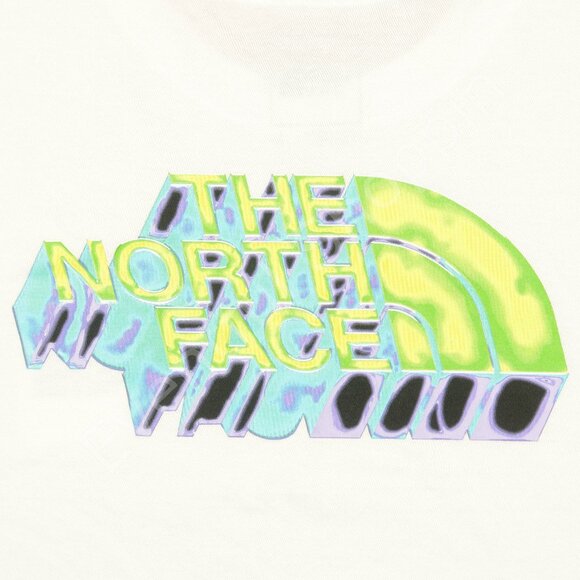 The North Face Distorted Half Dome Long Sleeve Shirt in White Size Large - Picture 5 of 9